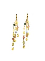 Orecchini Stocco Gioielli Donna in Oro giallo Tormalina COD492-01 - COD492-01